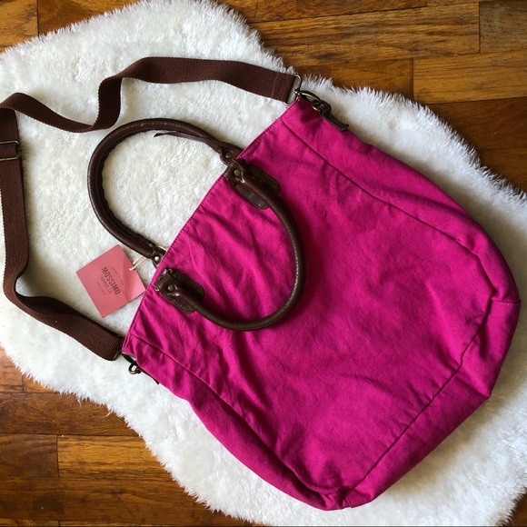 MOSSIMO - Pink Canvas Crossbody Bag - NEW - Picture 2 of 5